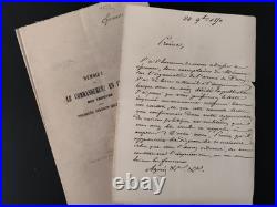 Brouillon d'une lettre à Napoléon III par le Général Préval sur l'Armée de Paris