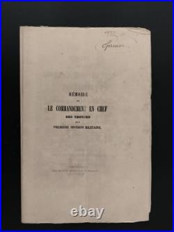 Brouillon d'une lettre à Napoléon III par le Général Préval sur l'Armée de Paris Brouillon d'une lettre à Napoléon III par le Général Préval sur l'Armée de Paris