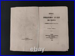 Brouillon d'une lettre à Napoléon III par le Général Préval sur l'Armée de Paris