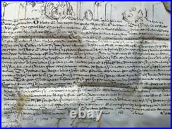 Bulle Papale Urbain VIII (1623-1644) Sceau plomb Rare document 17th Pope