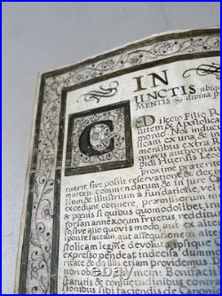 Bulle pontificale Manuscrite 1736 Clément Magnifiquement enluminée Liège Huy