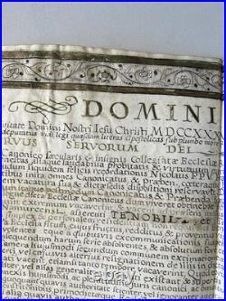 Bulle pontificale Manuscrite 1736 Clément Magnifiquement enluminée Liège Huy