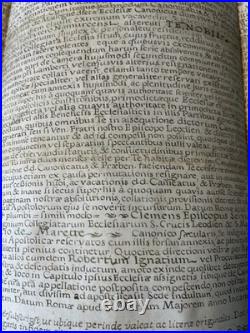 Bulle pontificale Manuscrite 1736 Clément Magnifiquement enluminée Liège Huy