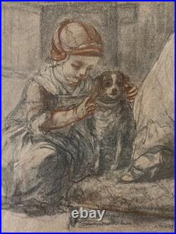 CHARDIN Litho Fait pour Mme de Pompadour Facsimilé de 1922 Tampon Albertina