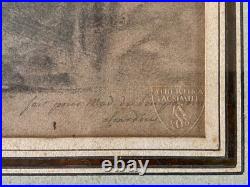 CHARDIN Litho Fait pour Mme de Pompadour Facsimilé de 1922 Tampon Albertina