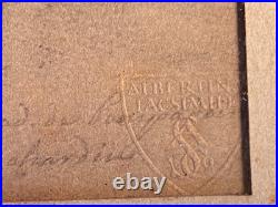 CHARDIN Litho Fait pour Mme de Pompadour Facsimilé de 1922 Tampon Albertina