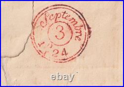 CHATEAUBRIAND Lettre autographe signée Déboires 1824 Neuchâtel