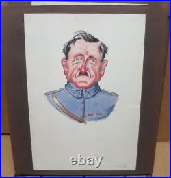 CHATELLERAULT rare album de 46 aquarelles militaires et personnalités vers 1930 CHATELLERAULT rare album de 46 aquarelles militaires et personnalités vers 1930