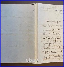 COLETTE. Lettre autographe signée, le 5 juin 1914 à Marguerite Moreno