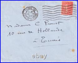 COLETTE touchante lettre autographe signée à propos de son père 1930 Claridge