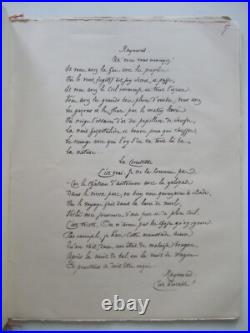 COPPEE François Le Rendez-vous Manuscrit autographe complet Signé 1872