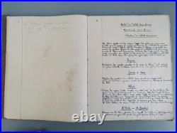Cahier Manuscrit De Soldat 1936