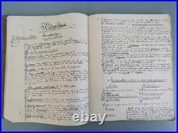 Cahier Manuscrit De Soldat 1936