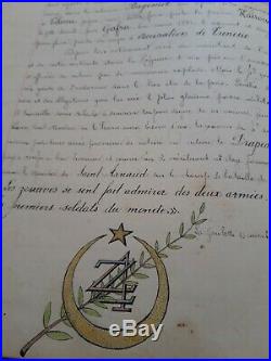 Cahier d un militaire du 4ème Zouave, illustré. Chansons et dessins, 1902