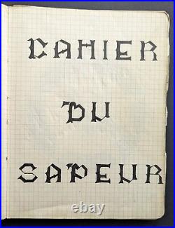 Cahier du sapeur 31e Génie Port Lyautey Maroc 1951 38 pages manuscrites
