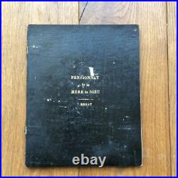 Carnet Ecrit Main Cours de cinquième Pensionnat de la Mère de Dieu à Brest 1880