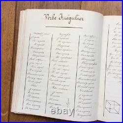 Carnet Ecrit Main Cours de cinquième Pensionnat de la Mère de Dieu à Brest 1880