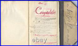 Carnet de Conférences militaire, 1918 manuscrit originale, description d'armes