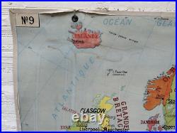 Carte Affiche scolaire Delagrave type Vidal Europe Politique et Physique