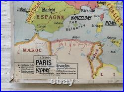 Carte Affiche scolaire Delagrave type Vidal Europe Politique et Physique