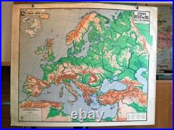 Carte Affiche scolaire Vidal Lablache n°12 Europe Physique
