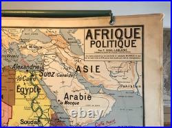 Carte Affiche scolaire Vidal Lablache n°17 Afrique Politique
