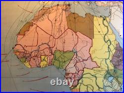 Carte Affiche scolaire Vidal Lablache n°17 Afrique Politique