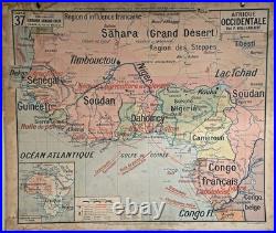 Carte Murale scolaire Vidal Lablache Mézière