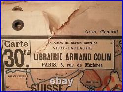 Carte Vidal LABLACHE MEZIERES N°30 ITALIE Librairie ARMAND COLIN