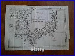 Carte de la Corée et du Japon 1780 Korea Japon Nihon map