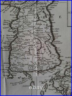 Carte de la Corée et du Japon 1780 Korea Japon Nihon map