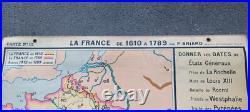 Carte scolaire Hatier type Vidal La France de 1610 à 1789
