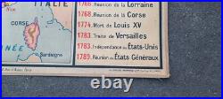 Carte scolaire Hatier type Vidal La France de 1610 à 1789