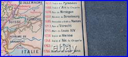 Carte scolaire Hatier type Vidal La France de 1610 à 1789