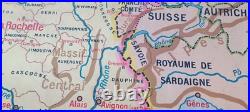 Carte scolaire Hatier type Vidal La France de 1610 à 1789