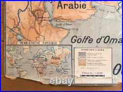 Carte scolaire Vidal Lablache n°14 Asie physique Mézières avant 1910