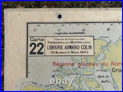 Carte scolaire Vidal Lablache n°22 Planisphère La Communauté
