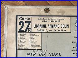 Carte scolaire Vidal Lablache n°27 Allemagne Mézières avant 1910