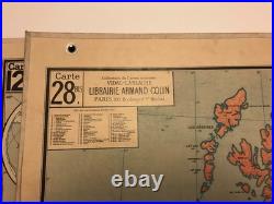 Carte scolaire Vidal Lablache n°28 Îles Britanniques