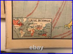 Carte scolaire Vidal Lablache n°28 Îles Britanniques