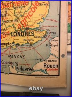 Carte scolaire Vidal Lablache n°28 Îles Britanniques
