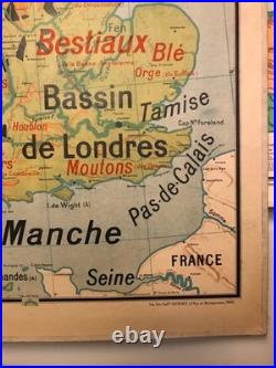 Carte scolaire Vidal Lablache n°28 Îles Britanniques