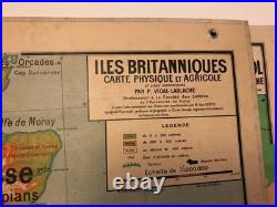 Carte scolaire Vidal Lablache n°28 Îles Britanniques