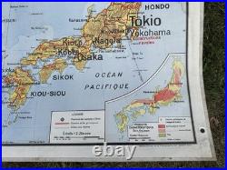 Carte scolaire Vidal Lablache n°50 Japon Physique et Politique