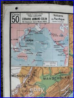 Carte scolaire Vidal Lablache n°50 Japon Physique et Politique