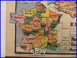 Carte scolaire ancienne France Politique départements Hatier no Vidal Lablache