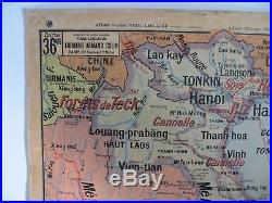 Carte scolaire ancienne Vidal Lablache Indo-Chine Française Madagascar Indochine