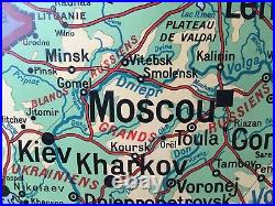 Carte scolaire vintage de l'URSS