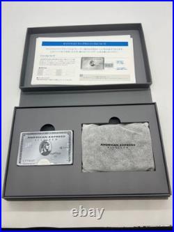 Cartes à jouer American Express Platinum et porte-cartes en cuir Japon VIP AMEX