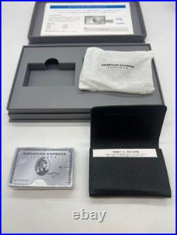 Cartes à jouer American Express Platinum et porte-cartes en cuir Japon VIP AMEX